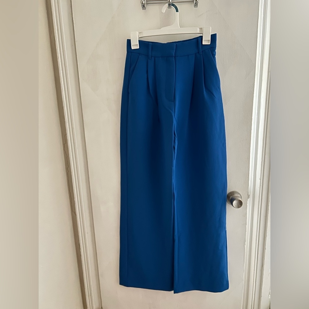 Abercrombie & Fitch Sloane Tailored Pants in Blue